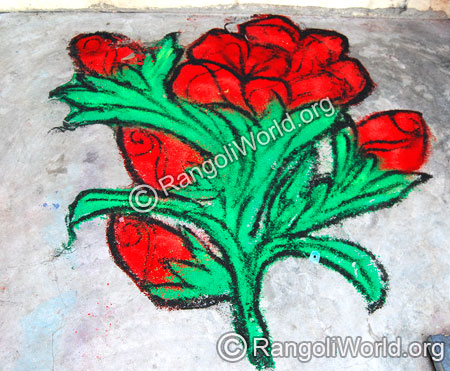 Rose Rangoli